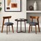 Costway Wood Dining Chairs Set of 2/4 with Rubber Wood Frame Padded Seat & Curved Backrest